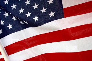 See through to the flags behind